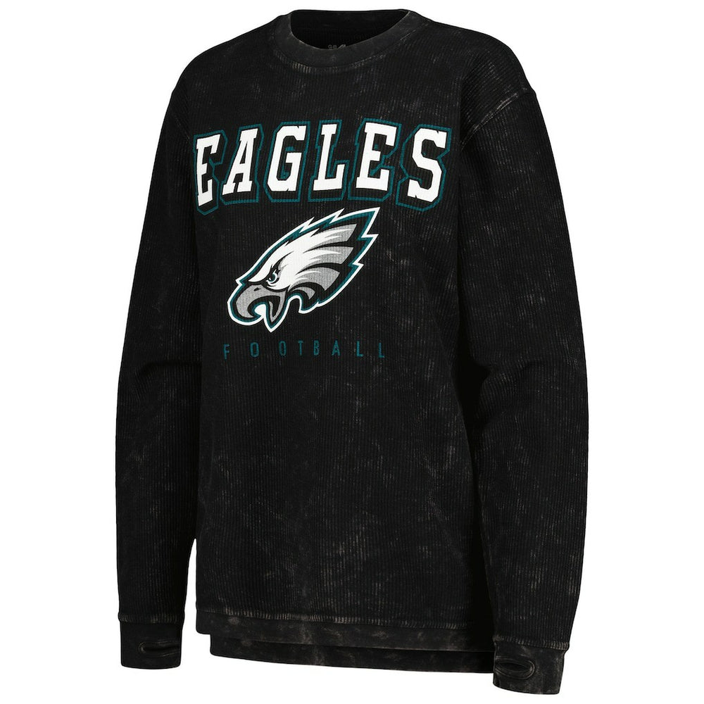Philadelphia Eagles G-III 4Her by Carl Banks Women's Comfy Cord Pullover Sweatshirt - Black outlet