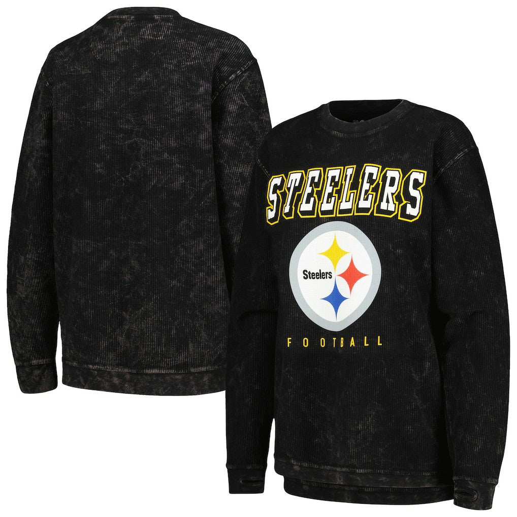 Pittsburgh Steelers G-III 4Her by Carl Banks Women's Comfy Cord Pullover Sweatshirt - Black outlet