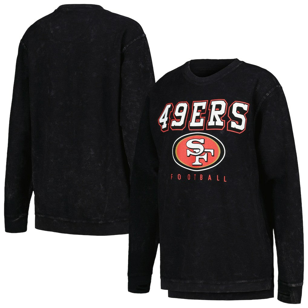 San Francisco 49ers G-III 4Her by Carl Banks Women's Comfy Cord Pullover Sweatshirt - Black cheap