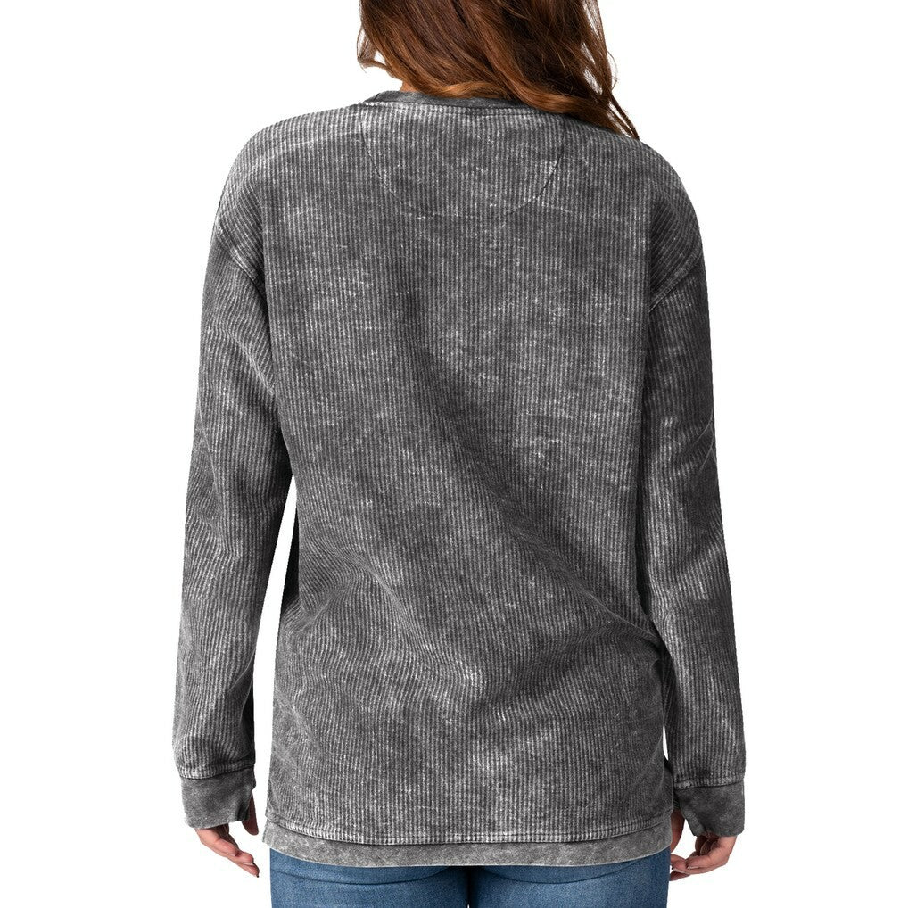 San Francisco 49ers G-III 4Her by Carl Banks Women's Comfy Cord Pullover Sweatshirt - Black cheap