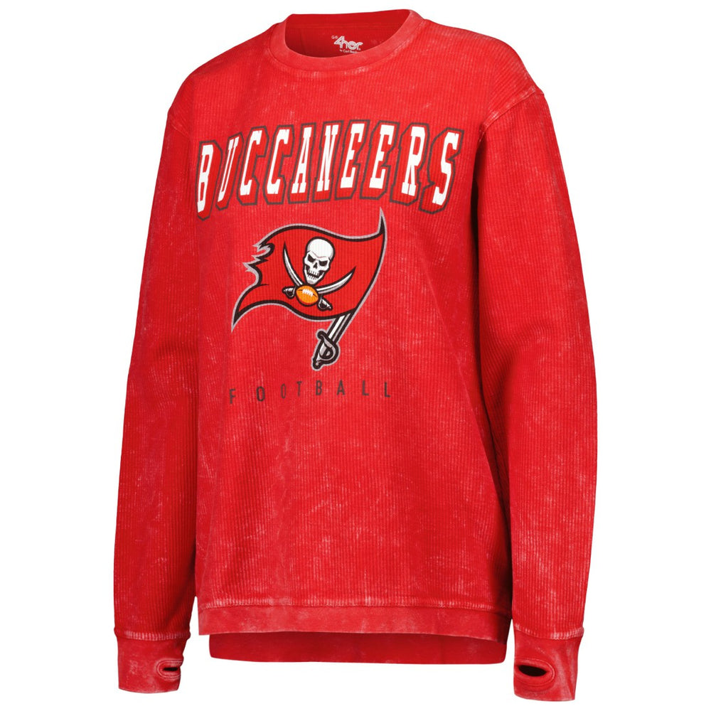 Tampa Bay Buccaneers G-III 4Her by Carl Banks Women's Comfy Cord Pullover Sweatshirt - Red online