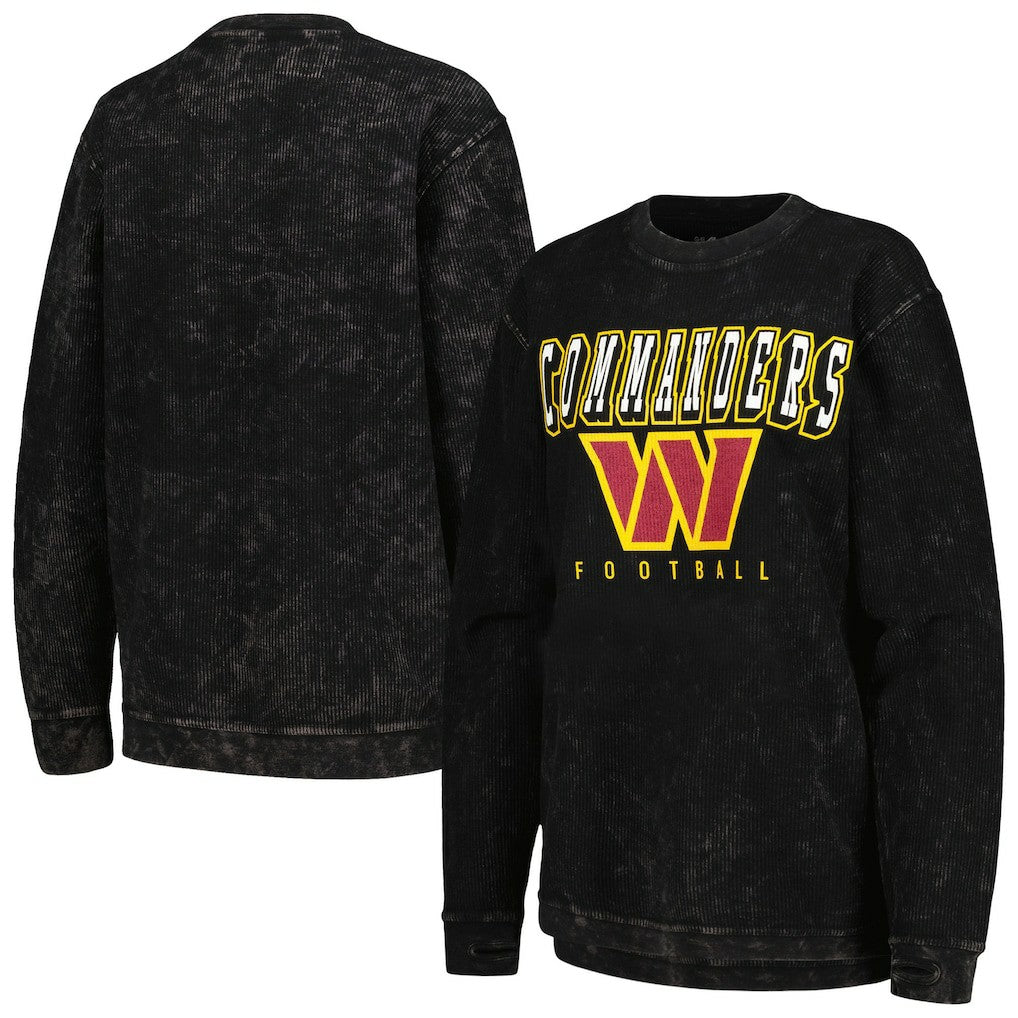 Washington Commanders G-III 4Her by Carl Banks Women's Comfy Cord Pullover Sweatshirt - Black sale