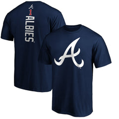 Ozzie Albies Atlanta Braves Playmaker Name & Number T-Shirt - Navy