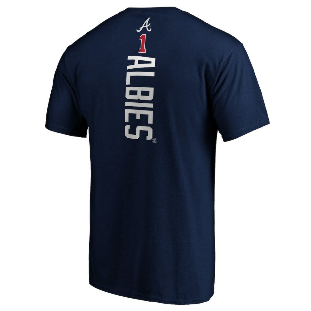 Ozzie Albies Atlanta Braves Playmaker Name & Number T-Shirt - Navy