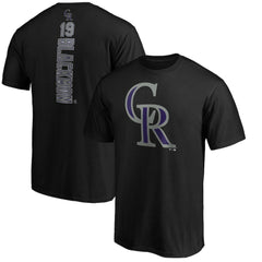 Charlie Blackmon Colorado Rockies Playmaker Name & Number T-Shirt - Black
