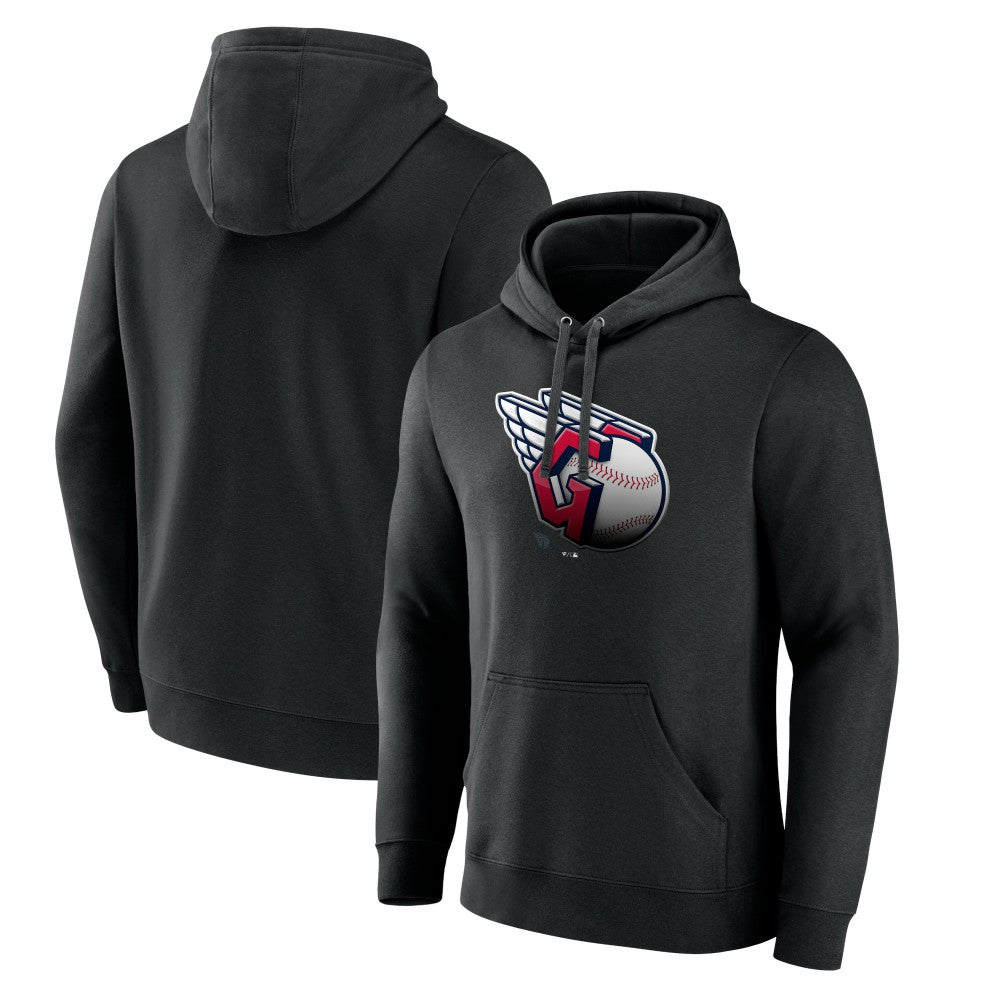 Cleveland Guardians Midnight Mascot Pullover Hoodie - Black