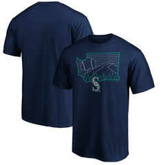 Seattle Mariners Team Adrenaline T-Shirt - Navy