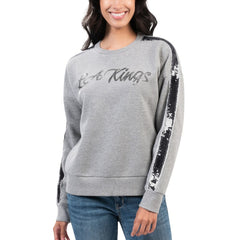 Los Angeles Kings G-III 4Her by Carl Banks Women's Penalty Box Pullover Sweatshirt Gray