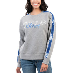 St. Louis Blues G-III 4Her by Carl Banks Women's Penalty Box Pullover Sweatshirt Gray