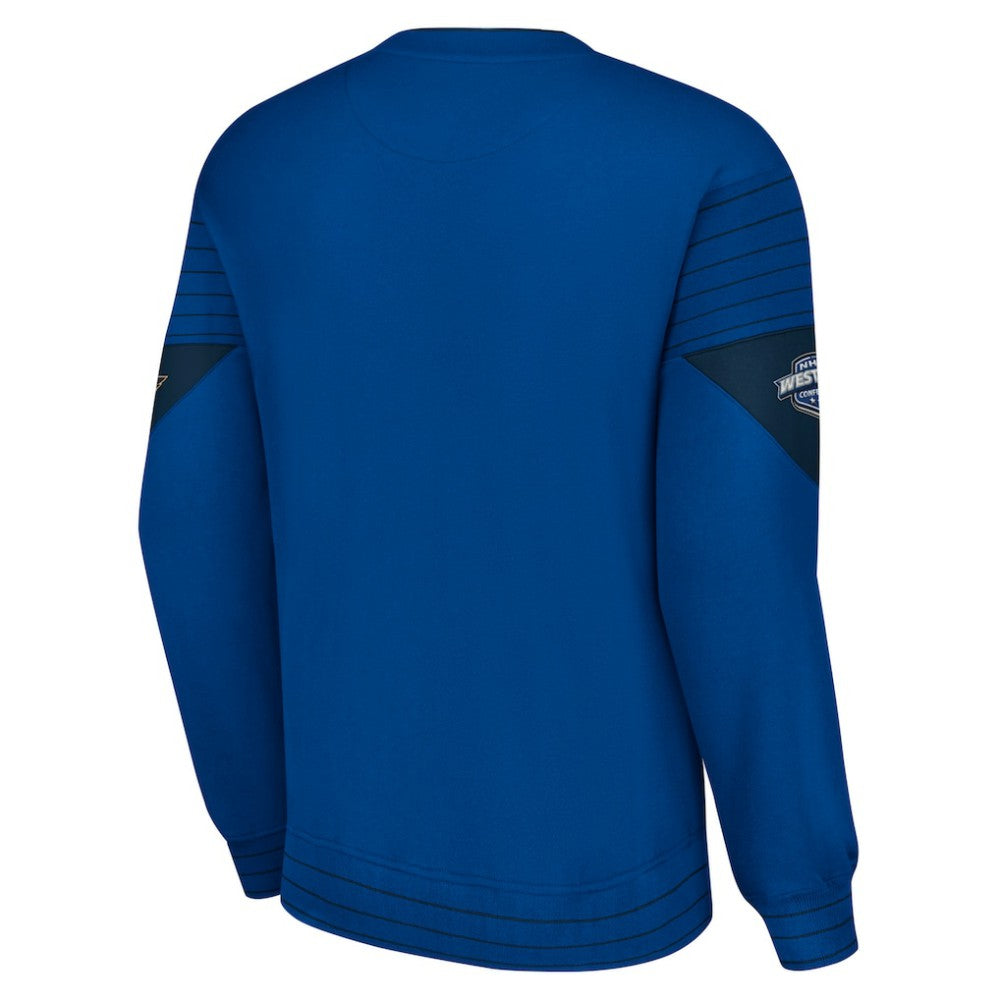 St. Louis Blues Starter Faceoff Pullover Sweatshirt Blue