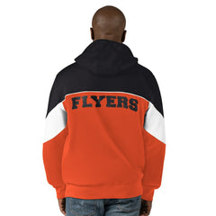 Philadelphia Flyers Starter Power Forward Full-Zip Hoodie Black/Orange