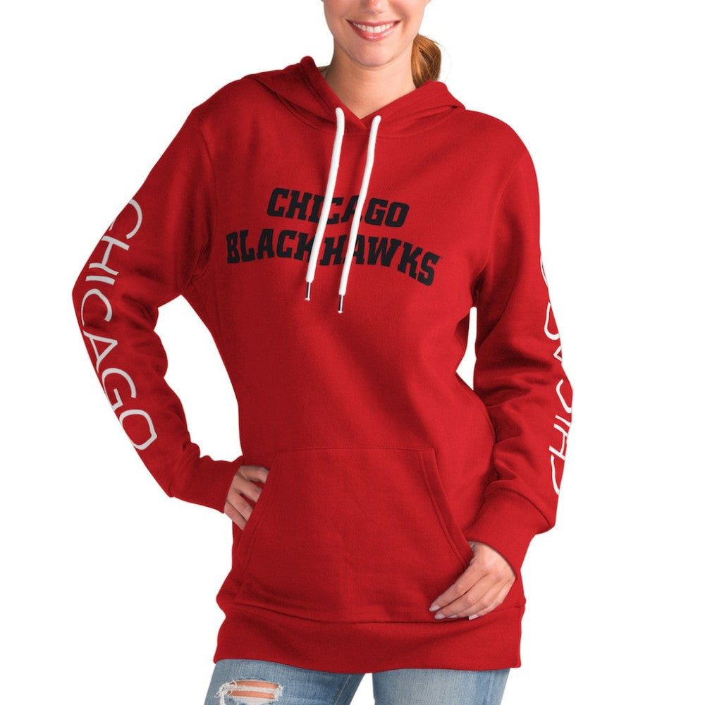 Chicago Blackhawks G-III 4Her by Carl Banks Women's Overtime Pullover Hoodie Red
