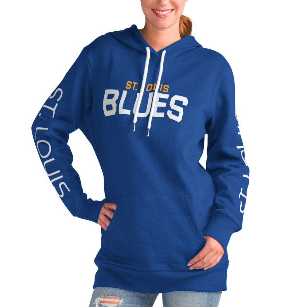 St. Louis Blues G-III 4Her by Carl Banks Women's Overtime Pullover Hoodie Blue