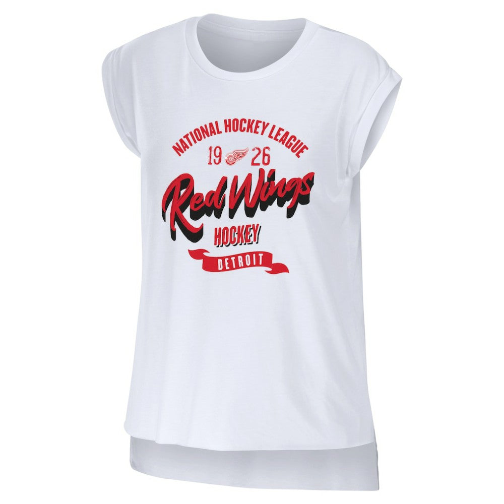 Detroit Red Wings WEAR by Erin Andrews Women's Domestic Tank Top White