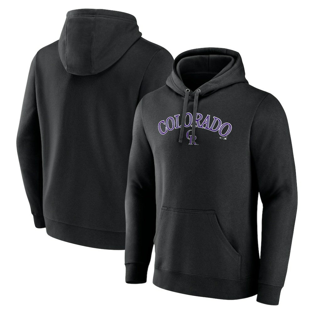 Colorado Rockies Series Sweep Pullover Hoodie - Black