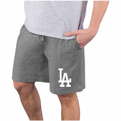 Los Angeles Dodgers Concepts Sport Quest Knit Jam Shorts - Charcoal