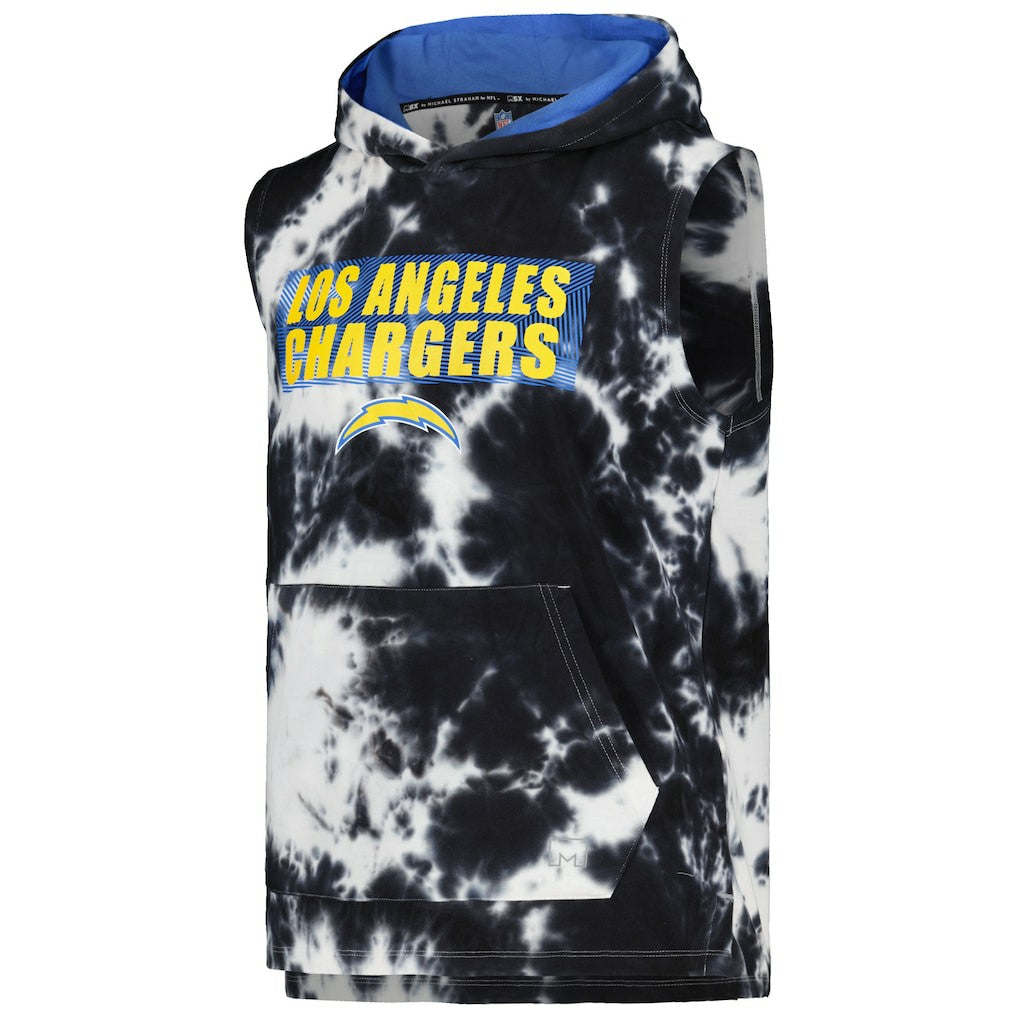 Los Angeles Chargers MSX by Michael Strahan Resistance Sleeveless Pullover Hoodie - Black sale