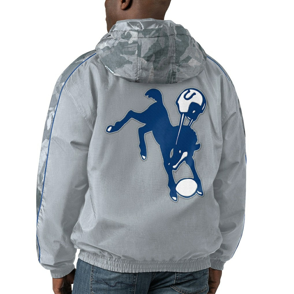 Indianapolis Colts Starter Thursday Night Gridiron Throwback Full-Zip Jacket - Gray discount