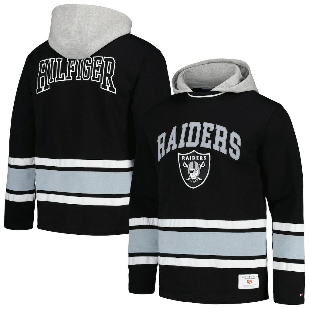 Las Vegas Raiders Tommy Hilfiger Ivan Fashion Pullover Hoodie - Black online