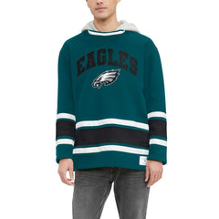 Philadelphia Eagles Tommy Hilfiger Ivan Fashion Pullover Hoodie - Midnight Green cheap