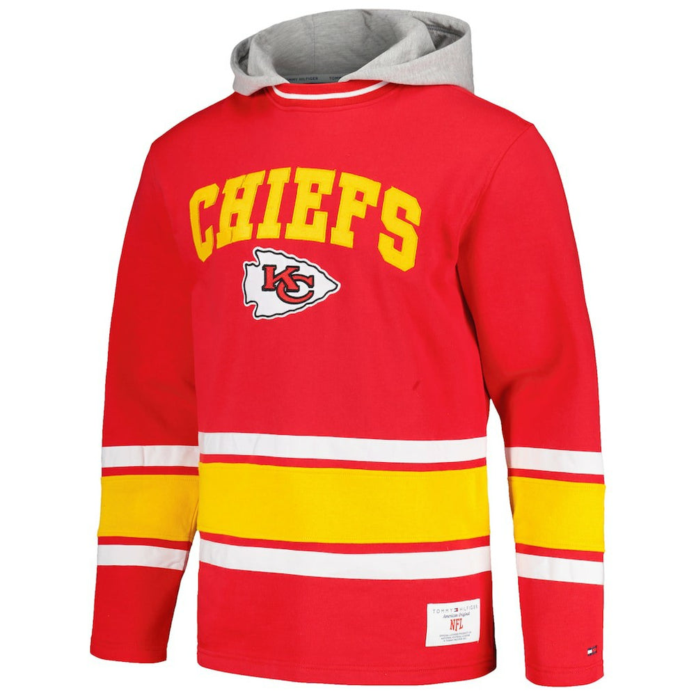 Kansas City Chiefs Tommy Hilfiger Ivan Fashion Pullover Hoodie - Red on sale
