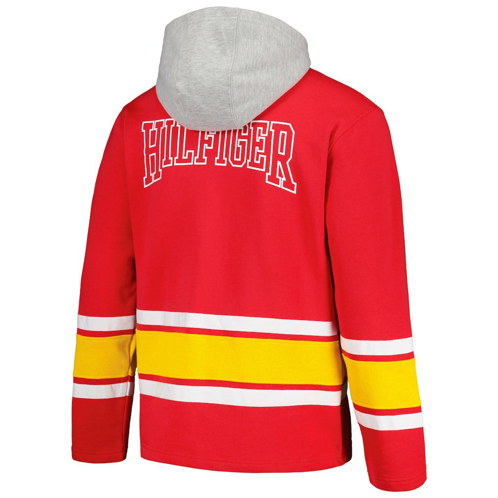 Kansas City Chiefs Tommy Hilfiger Ivan Fashion Pullover Hoodie - Red on sale