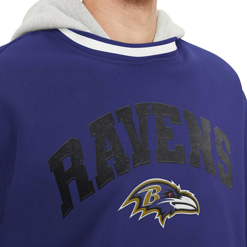 Baltimore Ravens Tommy Hilfiger Ivan Fashion Pullover Hoodie - Purple on sale