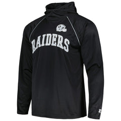 Las Vegas Raiders Starter Gridiron Classics Throwback Raglan Long Sleeve Hooded T-Shirt - Black online