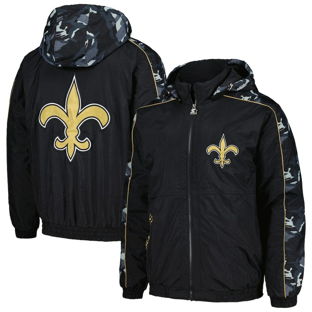 New Orleans Saints Starter Thursday Night Gridiron Full-Zip Hoodie - Black discount
