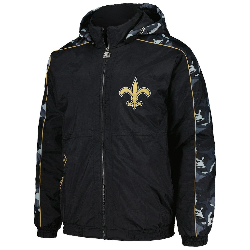 New Orleans Saints Starter Thursday Night Gridiron Full-Zip Hoodie - Black discount