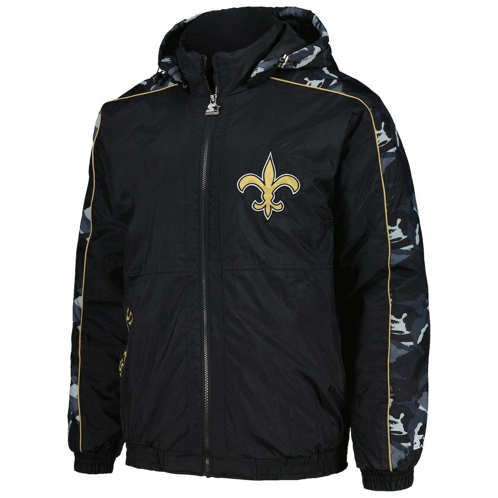 New Orleans Saints Starter Thursday Night Gridiron Full-Zip Hoodie - Black discount