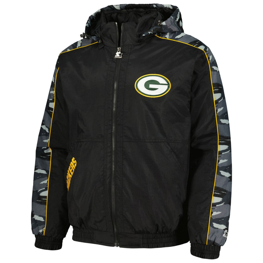 Green Bay Packers Starter Thursday Night Gridiron Full-Zip Hoodie - Black sale