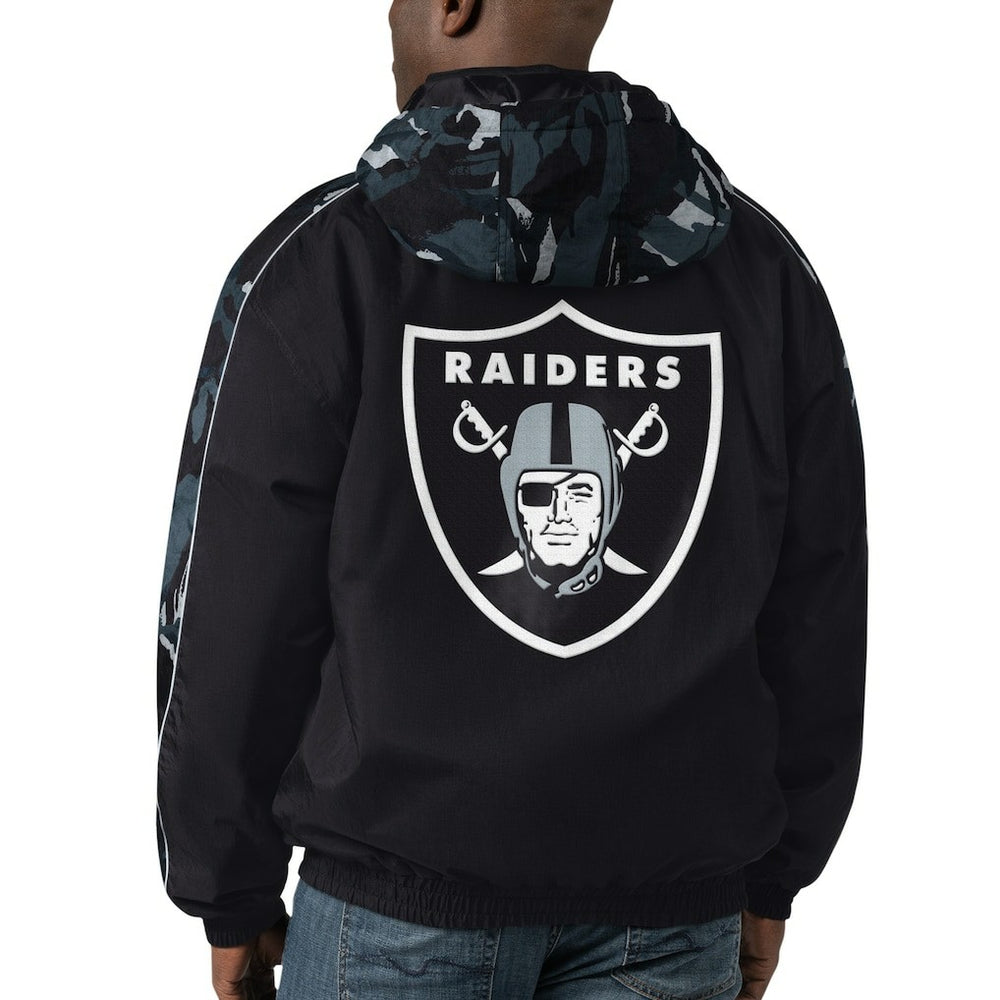 Las Vegas Raiders Starter Thursday Night Gridiron Full-Zip Hoodie - Black for sale