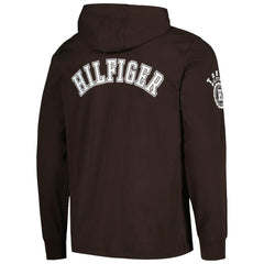 Cleveland Browns Tommy Hilfiger Morgan Long Sleeve Hoodie T-Shirt - Brown for sale