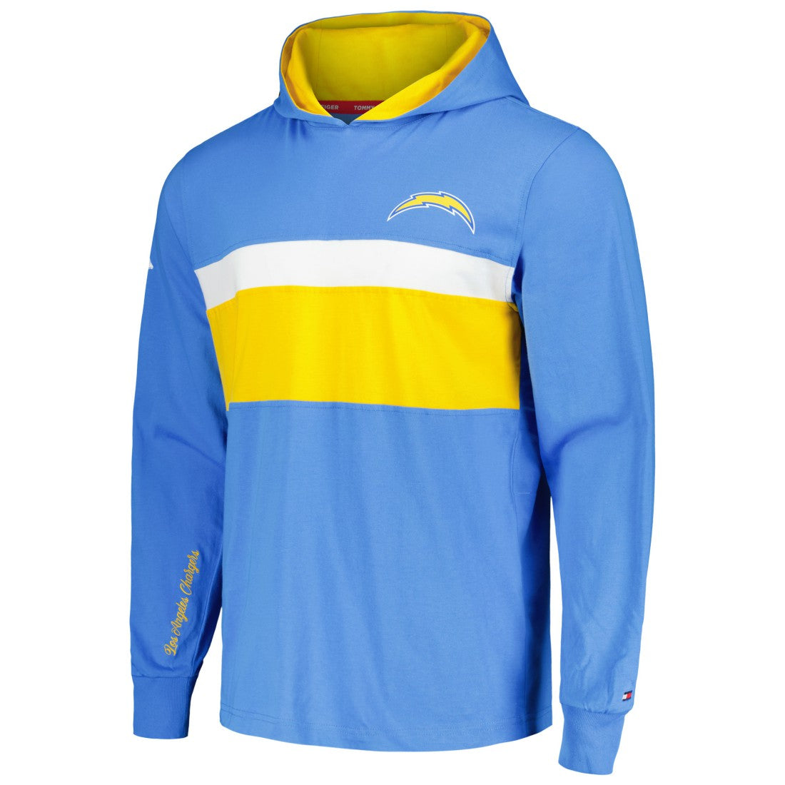 Los Angeles Chargers Tommy Hilfiger Morgan Long Sleeve Hoodie T-Shirt - Powder Blue for sale