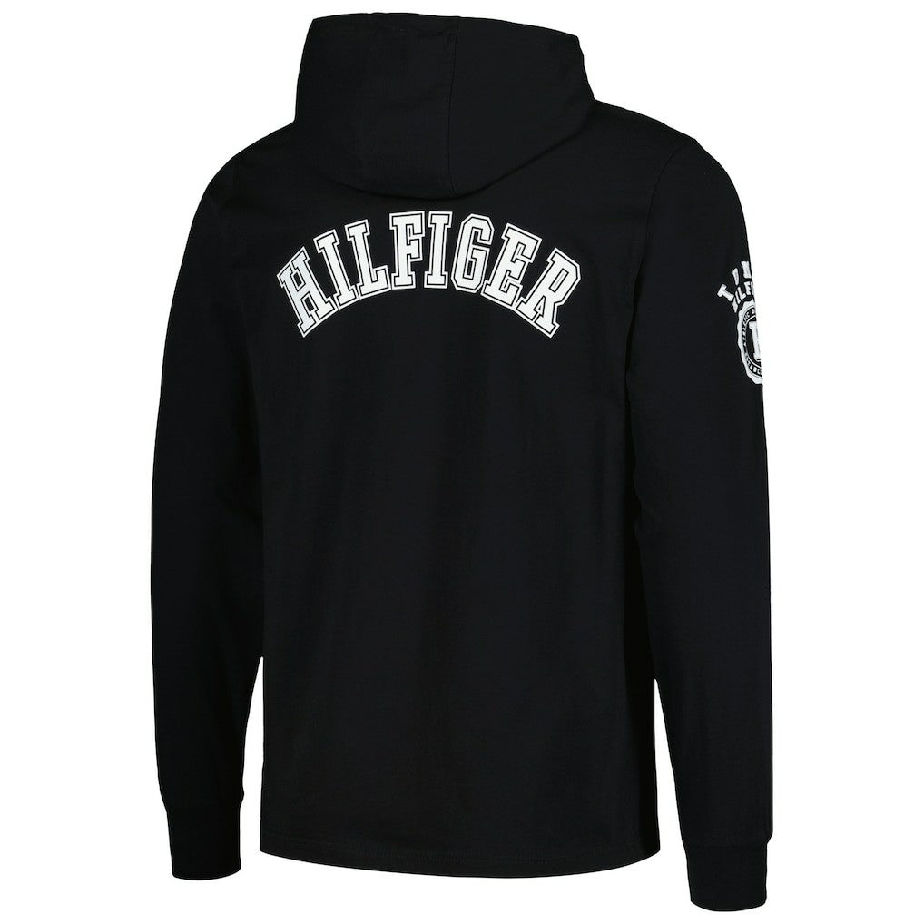 Cincinnati Bengals Tommy Hilfiger Morgan Long Sleeve Hoodie T-Shirt - Black on sale