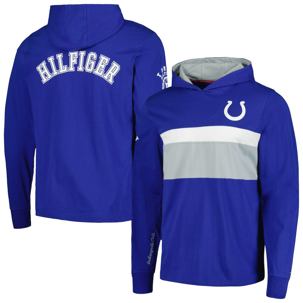 Indianapolis Colts Tommy Hilfiger Morgan Long Sleeve Hoodie T-Shirt - Royal outlet