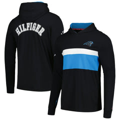 Carolina Panthers Tommy Hilfiger Morgan Long Sleeve Hoodie T-Shirt - Black cheap