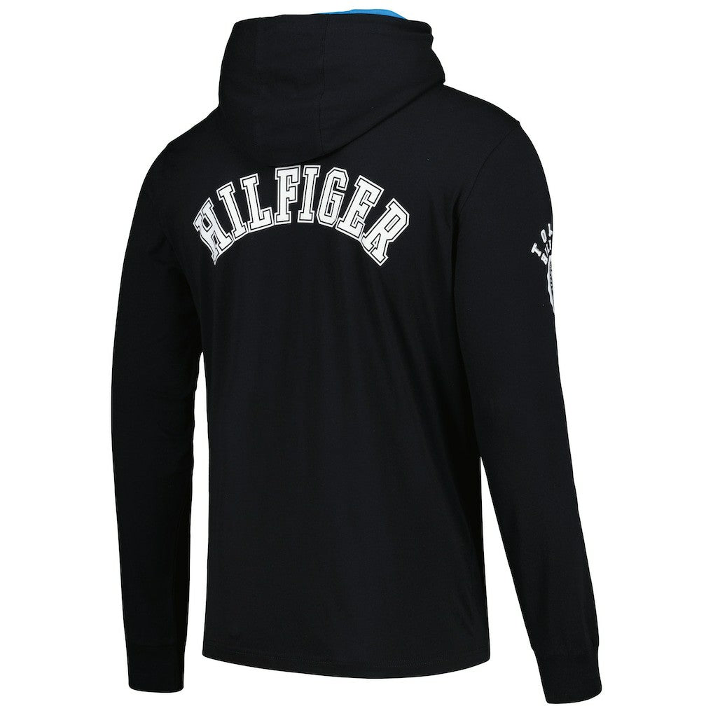 Carolina Panthers Tommy Hilfiger Morgan Long Sleeve Hoodie T-Shirt - Black cheap