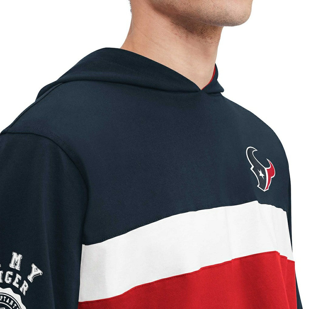 Houston Texans Tommy Hilfiger Morgan Long Sleeve Hoodie T-Shirt - Navy discount