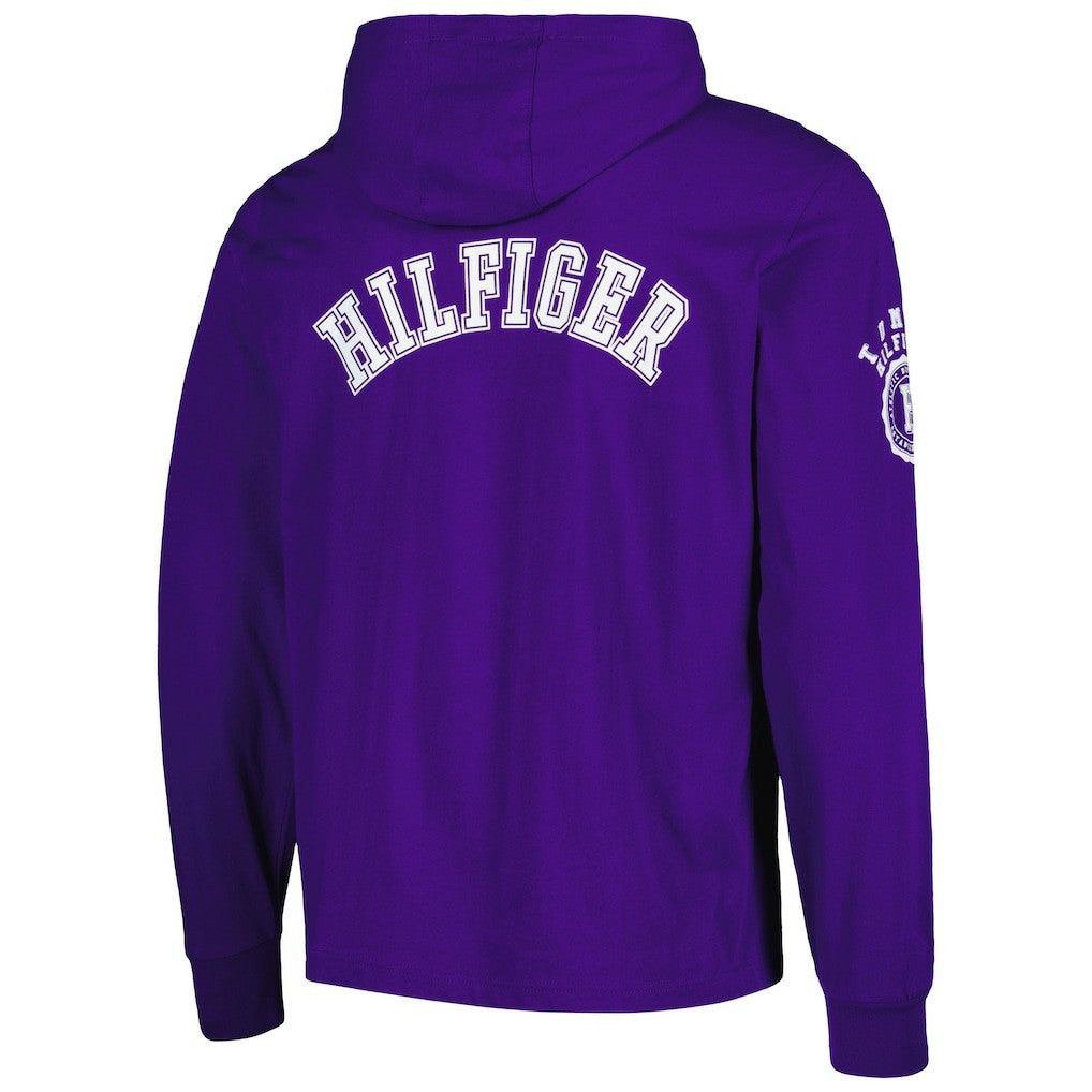 Minnesota Vikings Tommy Hilfiger Morgan Long Sleeve Hoodie T-Shirt - Purple sale
