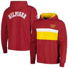 Washington Commanders Tommy Hilfiger Morgan Long Sleeve Hoodie T-Shirt - Burgundy discount