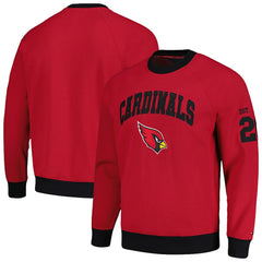 Arizona Cardinals Tommy Hilfiger Reese Raglan Tri-Blend Pullover Sweatshirt - Cardinal online