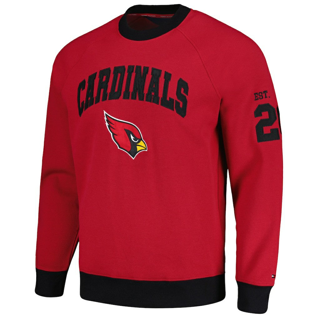 Arizona Cardinals Tommy Hilfiger Reese Raglan Tri-Blend Pullover Sweatshirt - Cardinal online