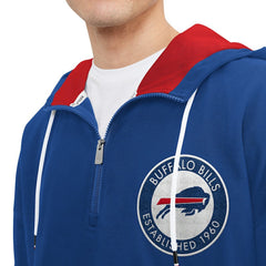 Buffalo Bills Tommy Hilfiger Aaron Quarter-Zip Hoodie - Royal sale