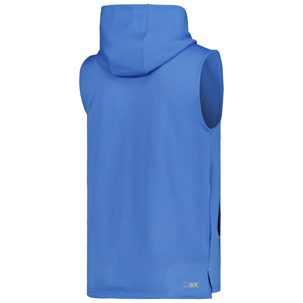 Los Angeles Chargers MSX by Michael Strahan Marathon Sleeveless Pullover Hoodie - Powder Blue on sale