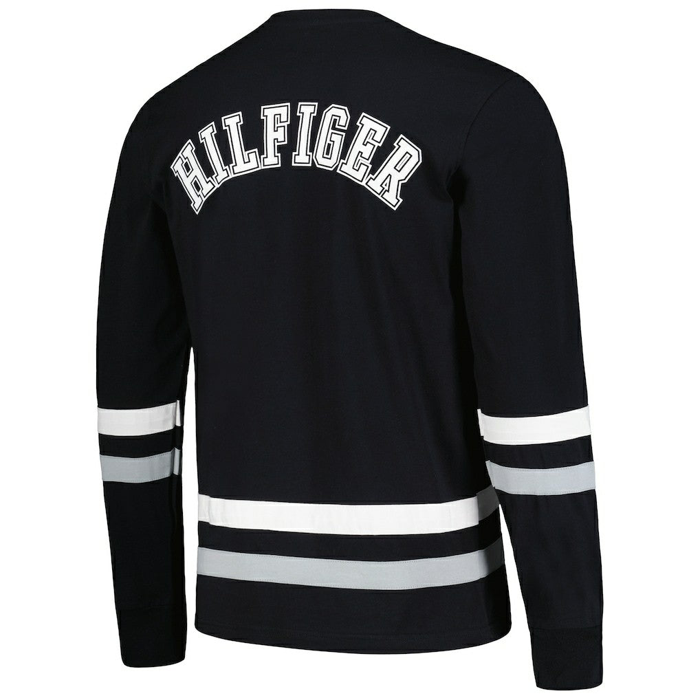 Las Vegas Raiders Tommy Hilfiger Nolan Long Sleeve T-Shirt - Black/Silver cheap