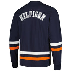 Chicago Bears Tommy Hilfiger Nolan Long Sleeve T-Shirt - Navy/Orange on sale