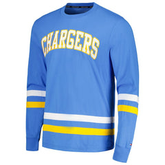 Los Angeles Chargers Tommy Hilfiger Nolan Long Sleeve T-Shirt - Powder Blue/Gold for sale