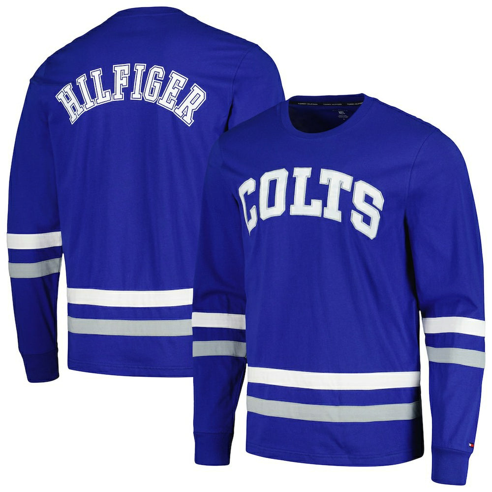 Indianapolis Colts Tommy Hilfiger Nolan Long Sleeve T-Shirt - Royal/Gray discount